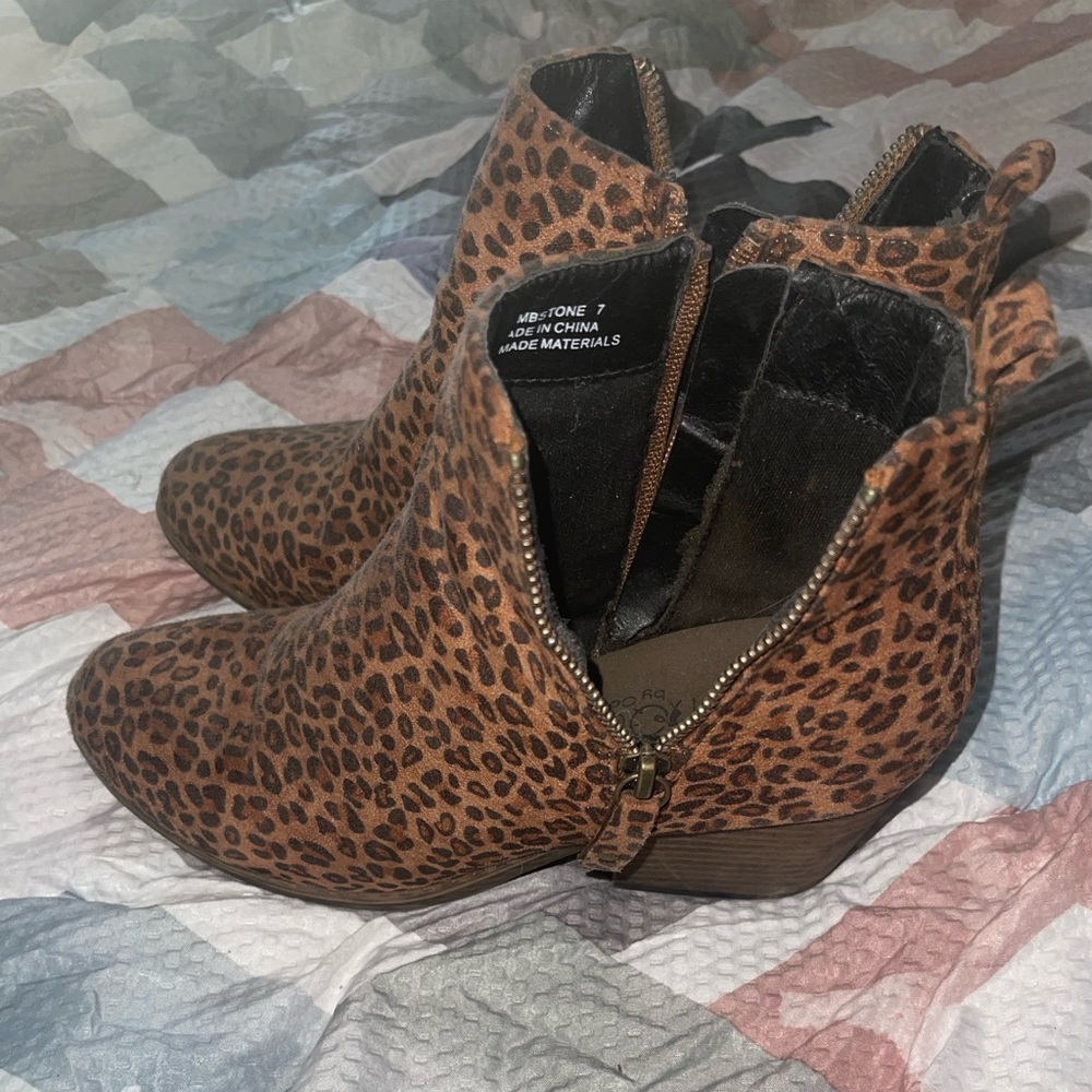 Leopard booties